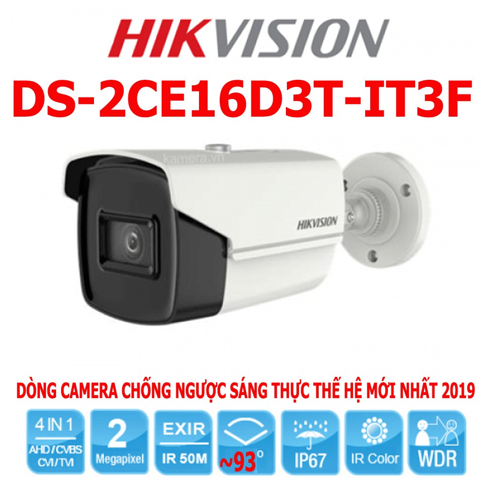 Đại lý phân phối Camera HD-TVI Hikvison DS-2CE16D3T-IT3 chính hãng
